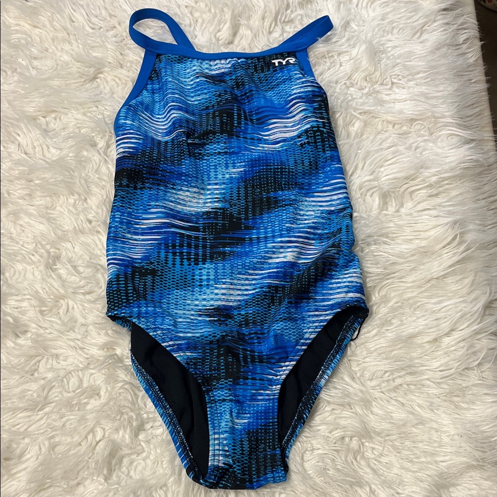 TYR Kids Ocean Wave One-Piece Swimsuit